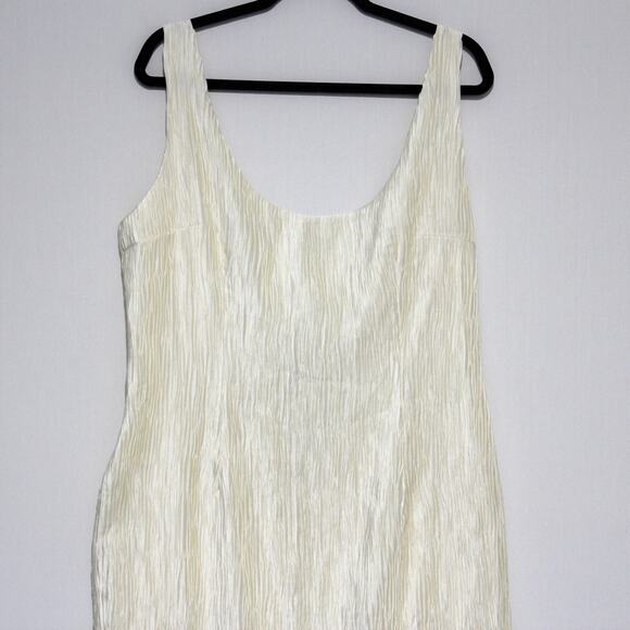 Meshki Theia Plisse Maxi Dress in Ivory Size XL NWT - Picture 8 of 14